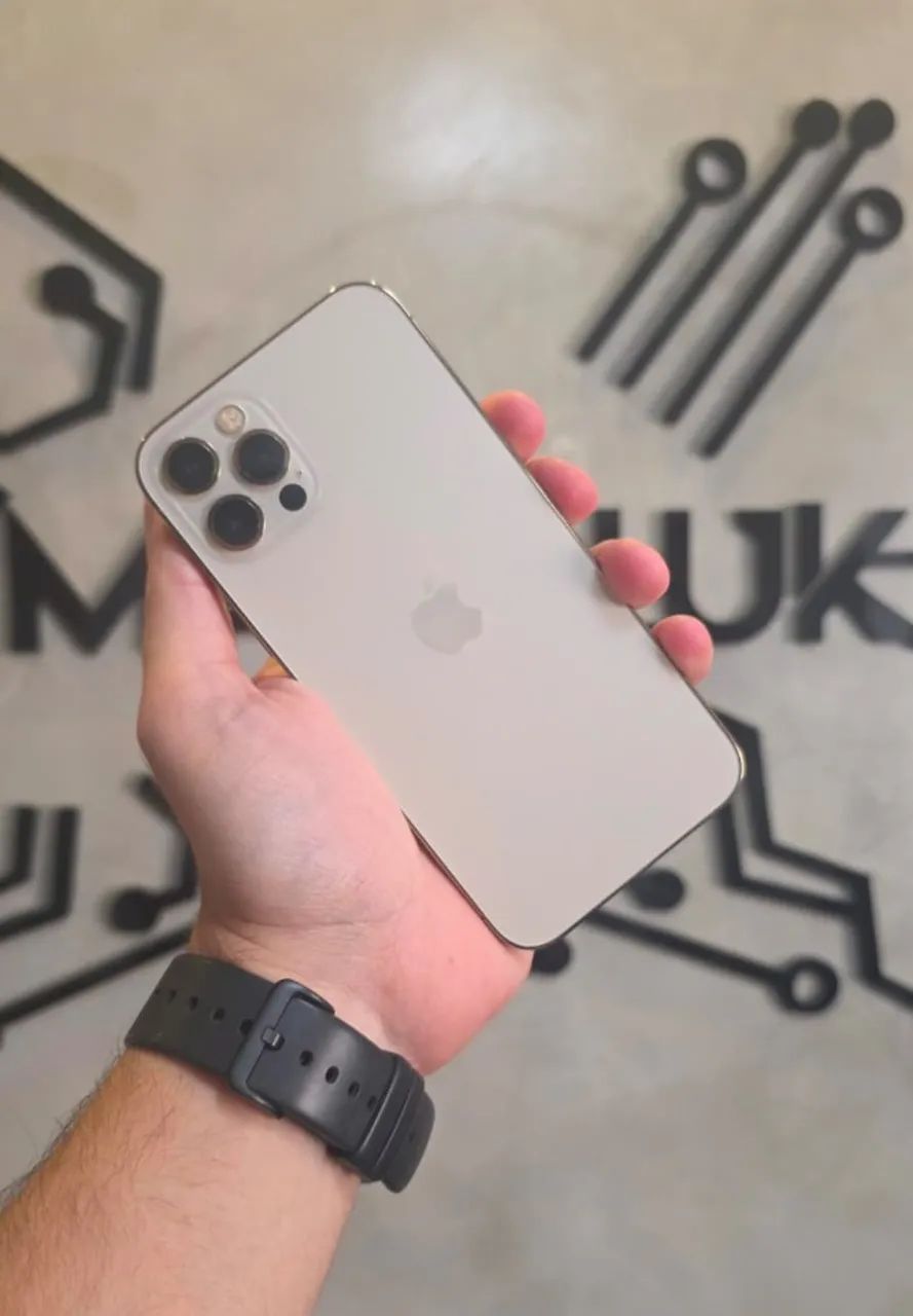 iPhone 12 Pro Gold 128GB (Nota e 3 meses de garantia)
