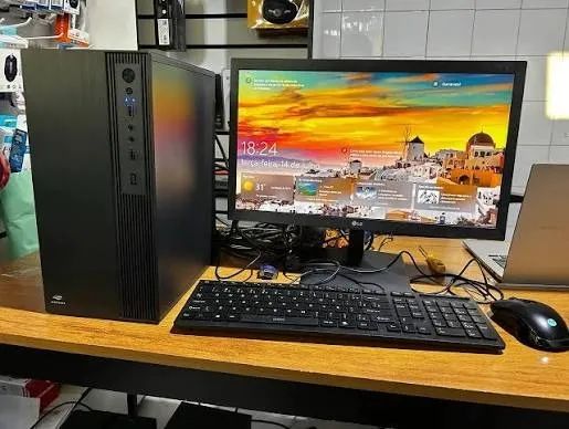 Computador pc  intel Core 2 Duo + 4GB RAM + SSD 128GB + Periféricos + Windows 10 e Office