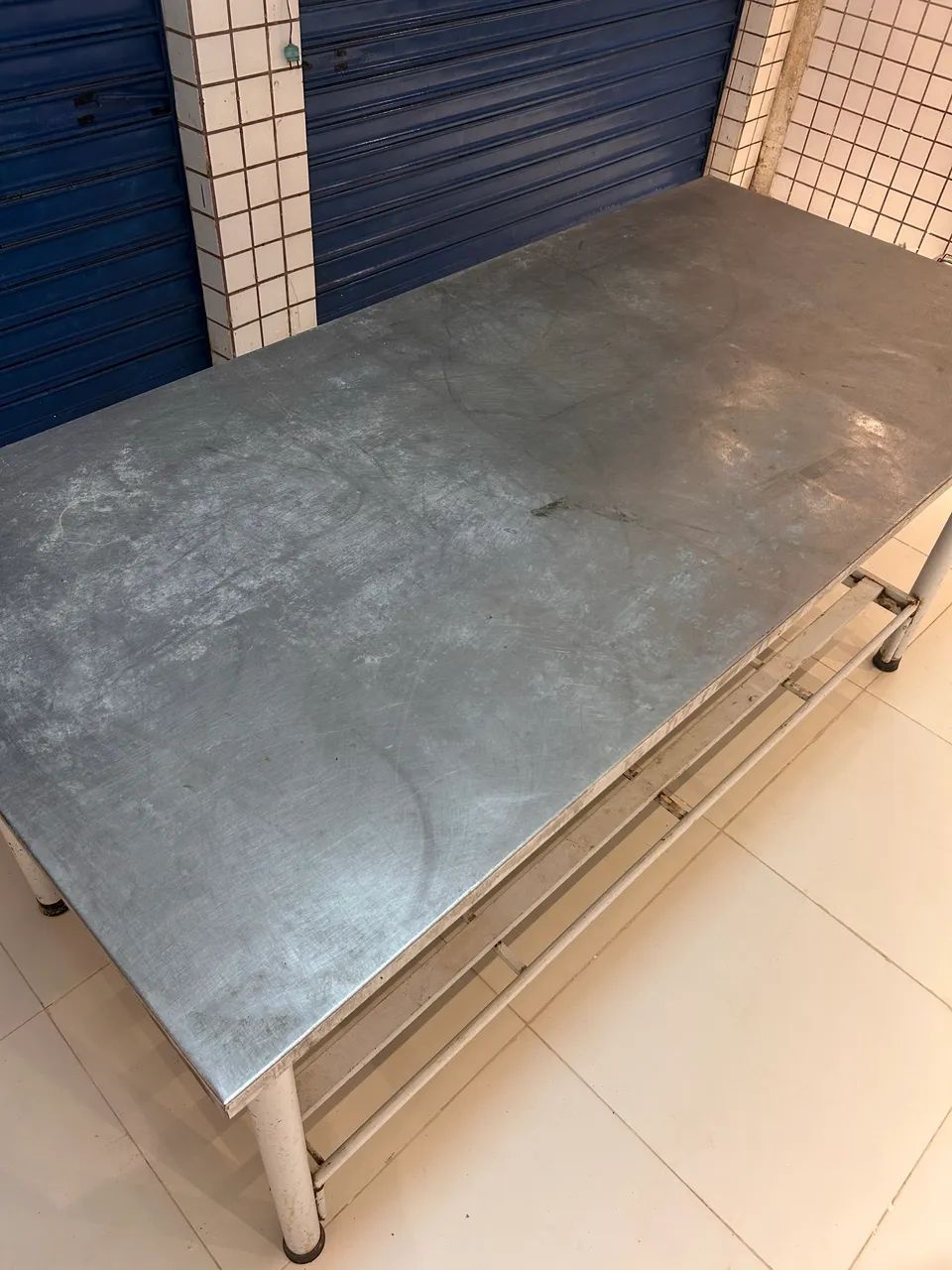 Mesa de inox para produção 