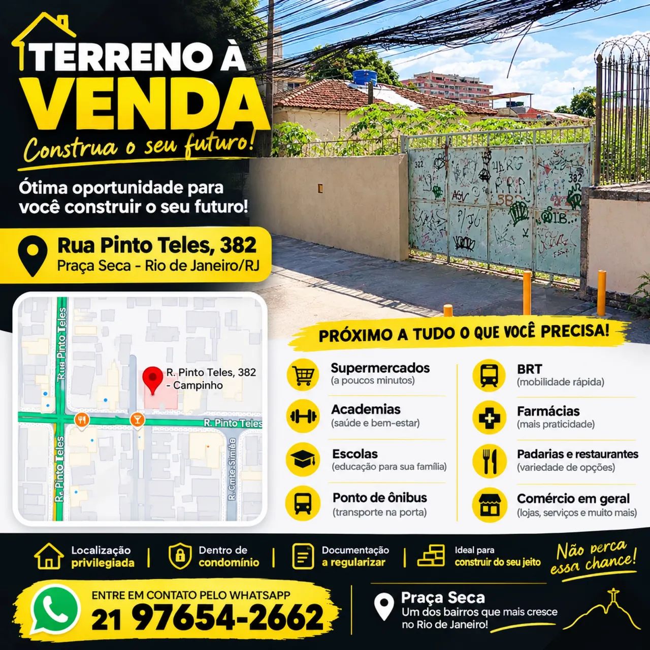 Vendo terreno em condomínio