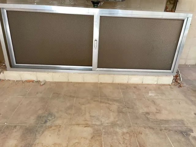 Sliding door for kitchen cabinet - aluminum 59 x 1.65 m