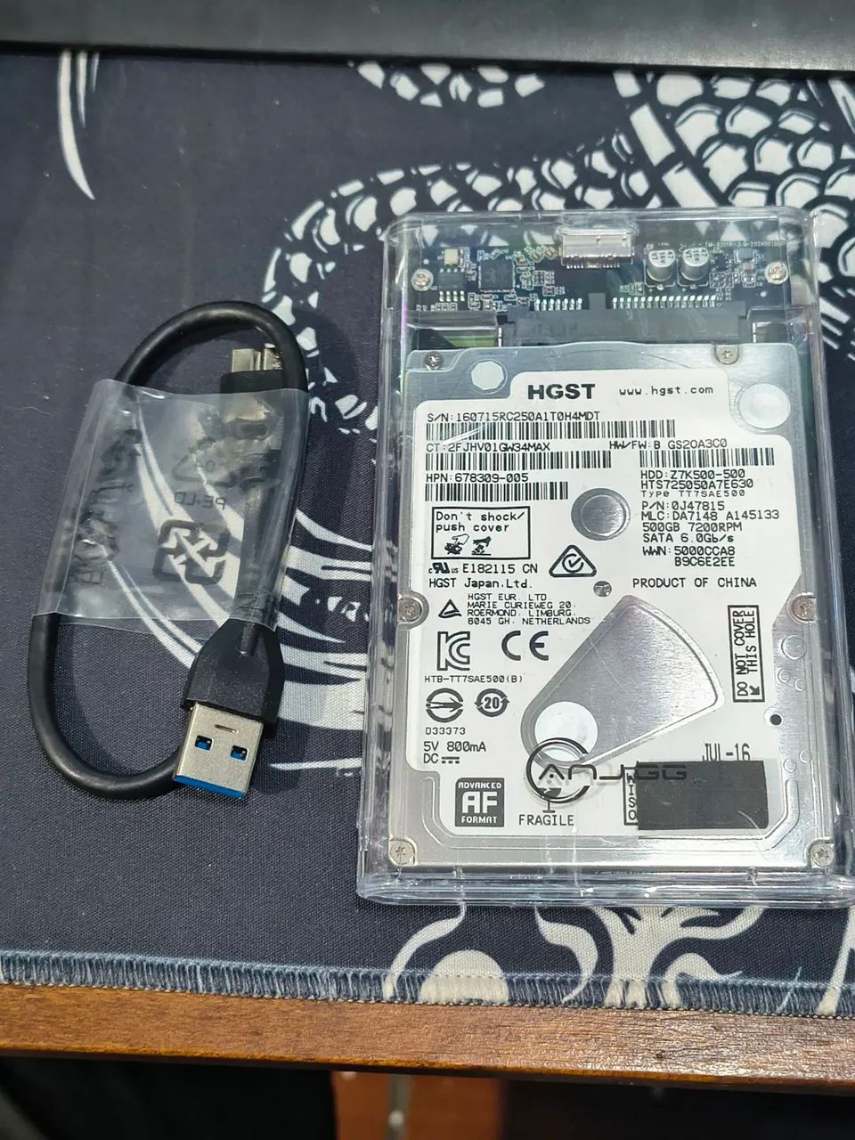 HD externo 500gb HGST - Armazenamento - Brasilândia, São Paulo