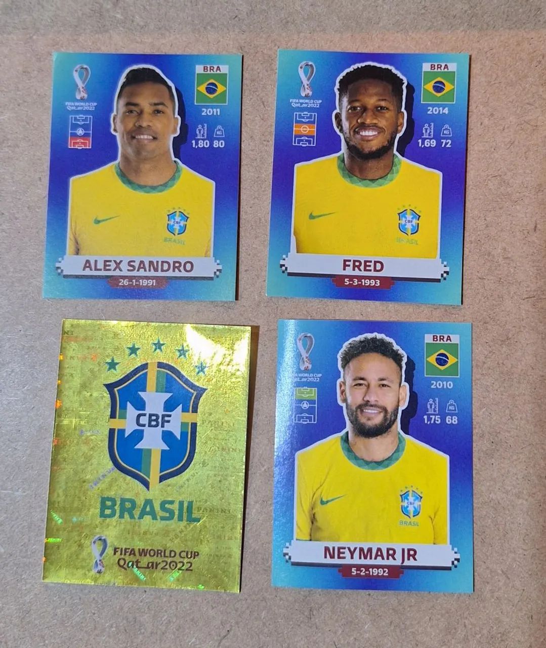 Figurinha Neymar copa do mundo 2022