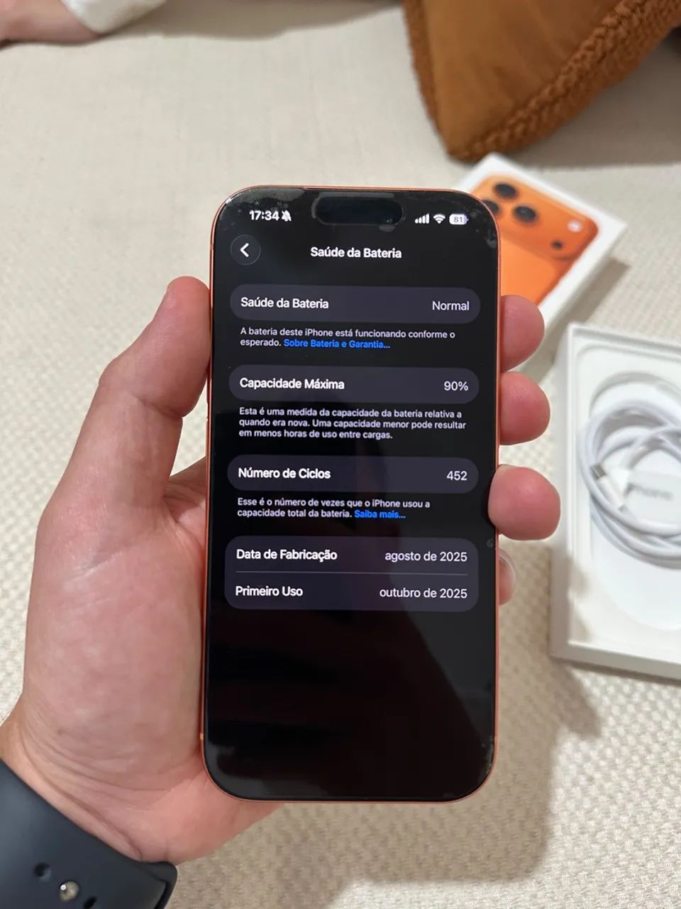 iPhone 17 Pro 256GB | Laranja  - Foto 3