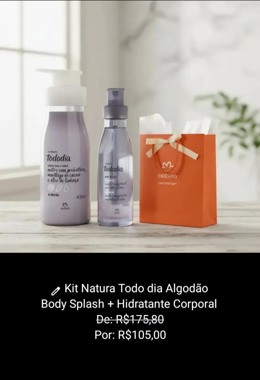 Kit Todo dia Natura Algodão 