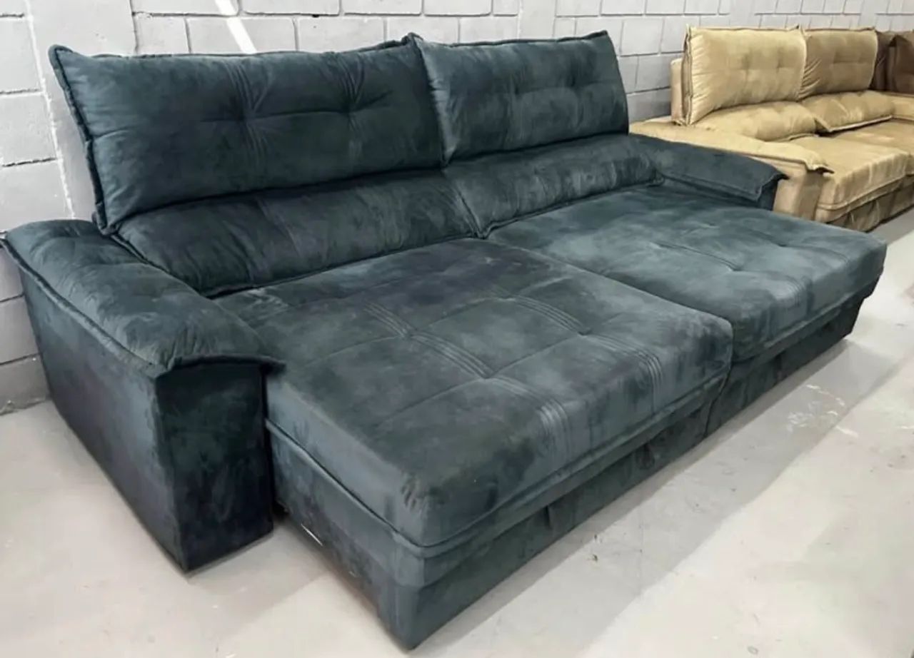 Sofá Retrátil e Reclinável 3.00m MOLAS ENSACADAS ( Direto da Fábrica ) - Foto 3