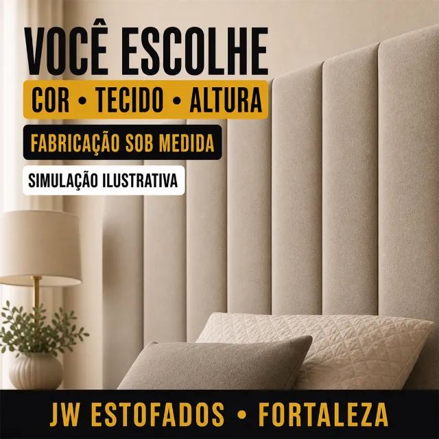 Cabeceira modular estofada sob medida | Fortaleza - Foto 3