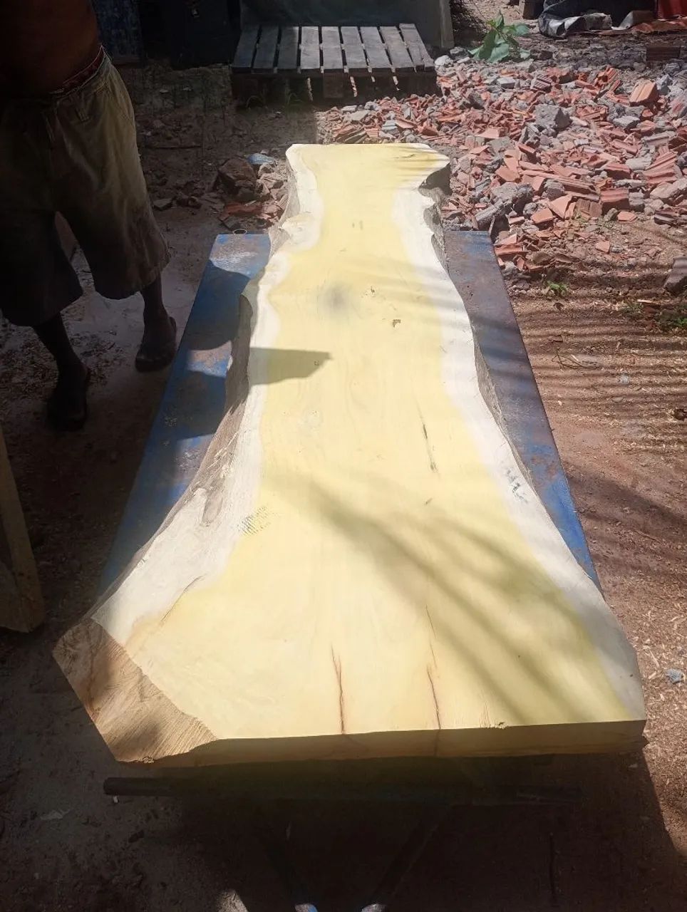 Prancha de jaca mesa rústica