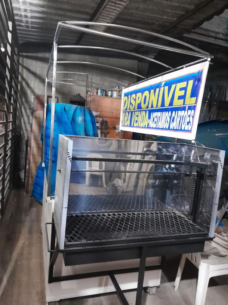 BANCA DE INOX COM CHURRASQUEIRA  - Foto 2