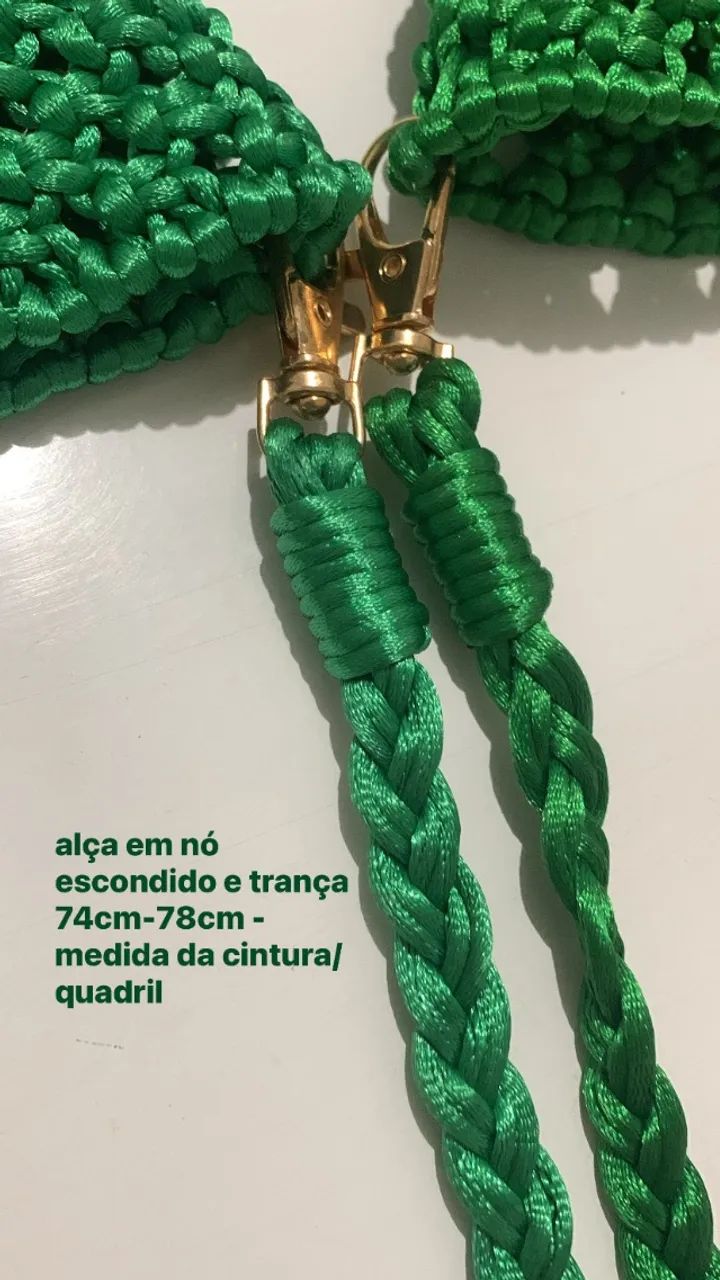 Bolsa Macramê Brasil Copa 2026 - Foto 3