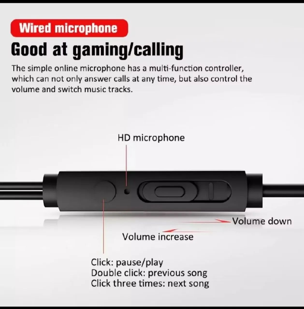 FONE DE OUVIDO, COM MICROFONE NOVO - Foto 3