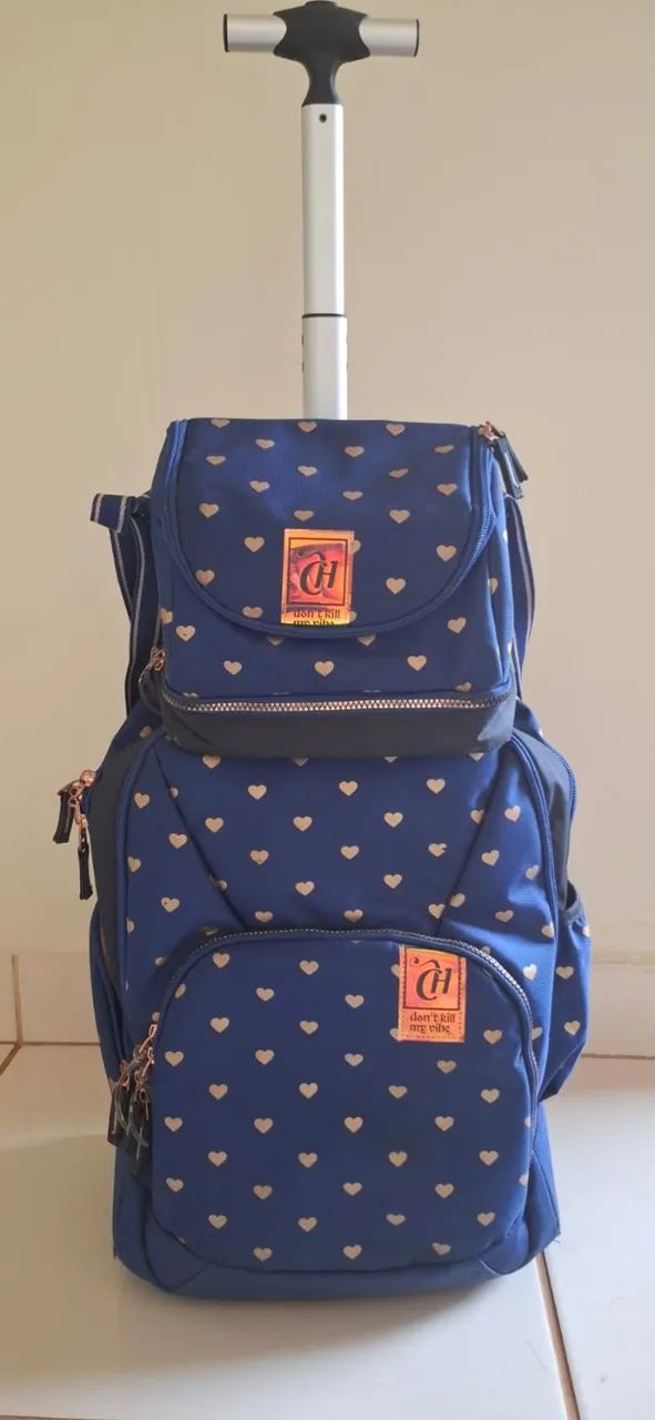Mochila Rodinha + Lancheira Térmica  Capricho