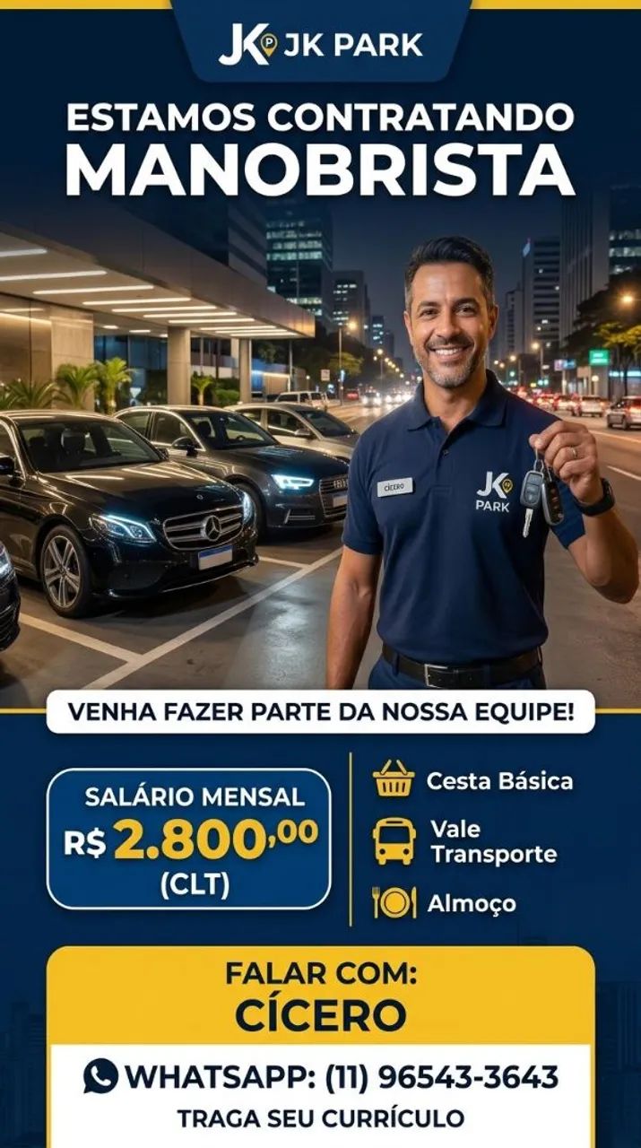 Vaga de manobrista 