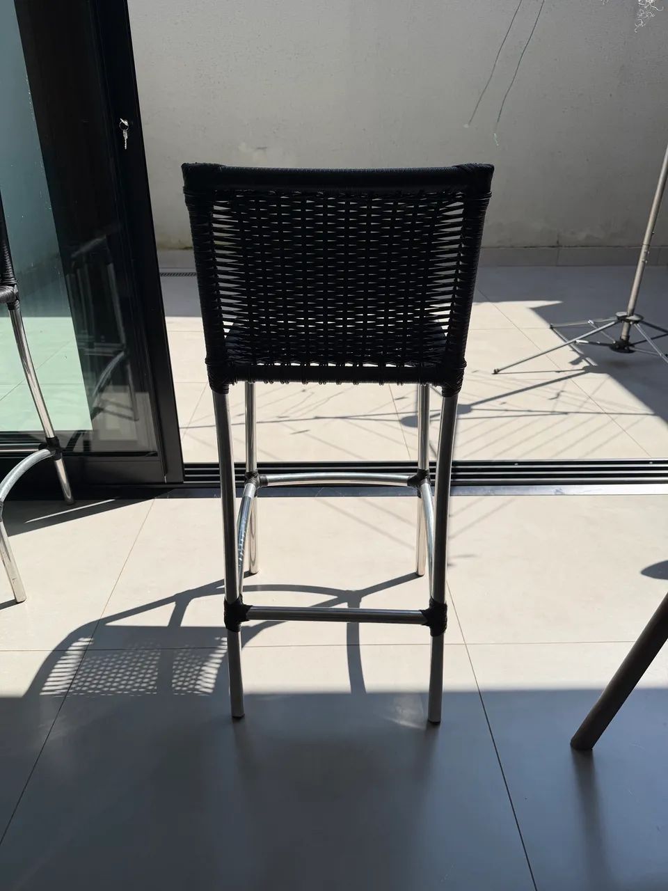 Cadeira / banqueta alta em Alumínio 