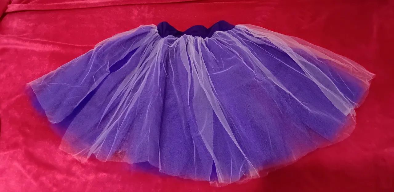 Saia de tule adulto com duas cores  - Foto 2