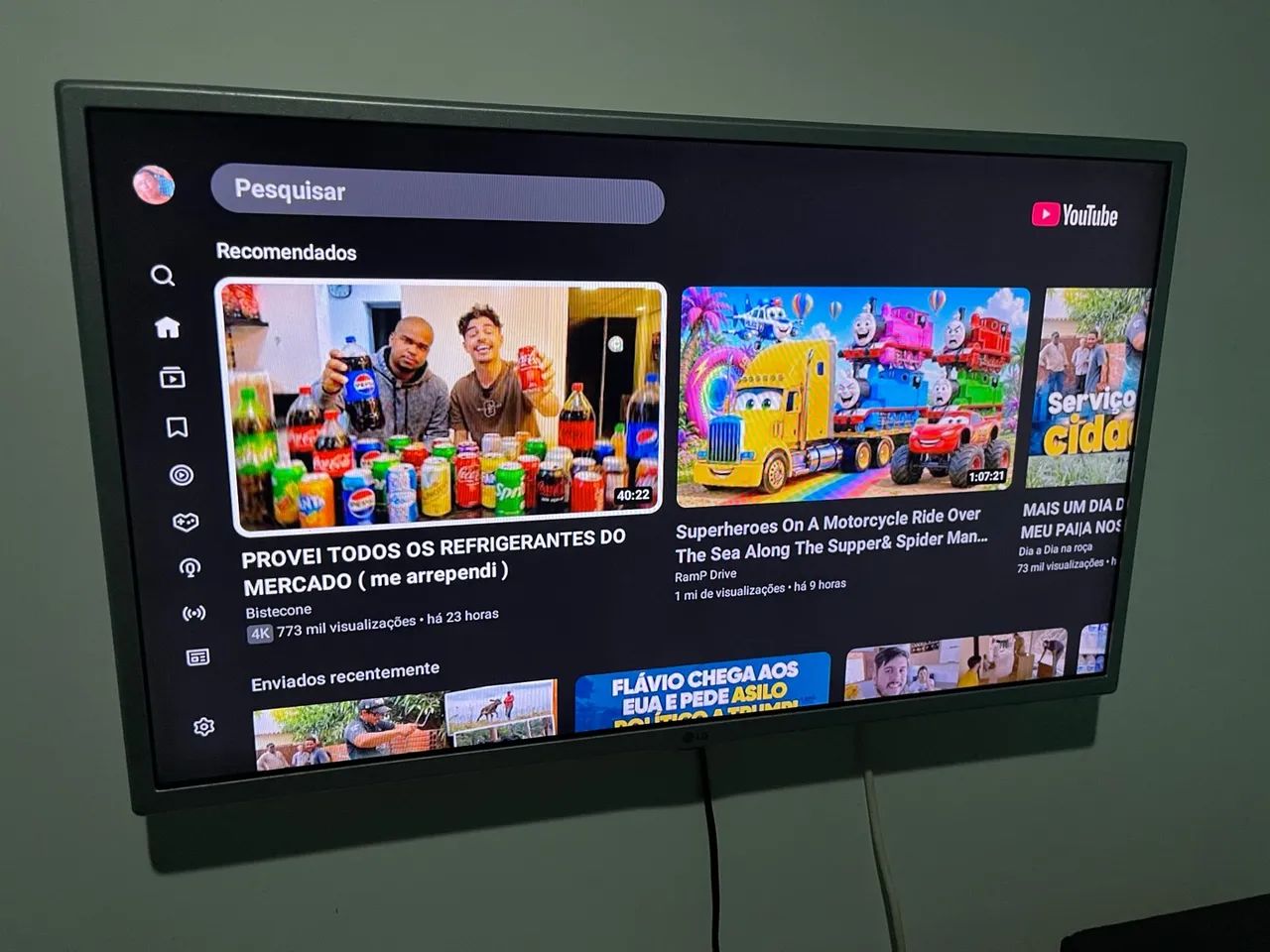 Smart TV LG 32 polegadas funcionando perfeitamente - Foto 3