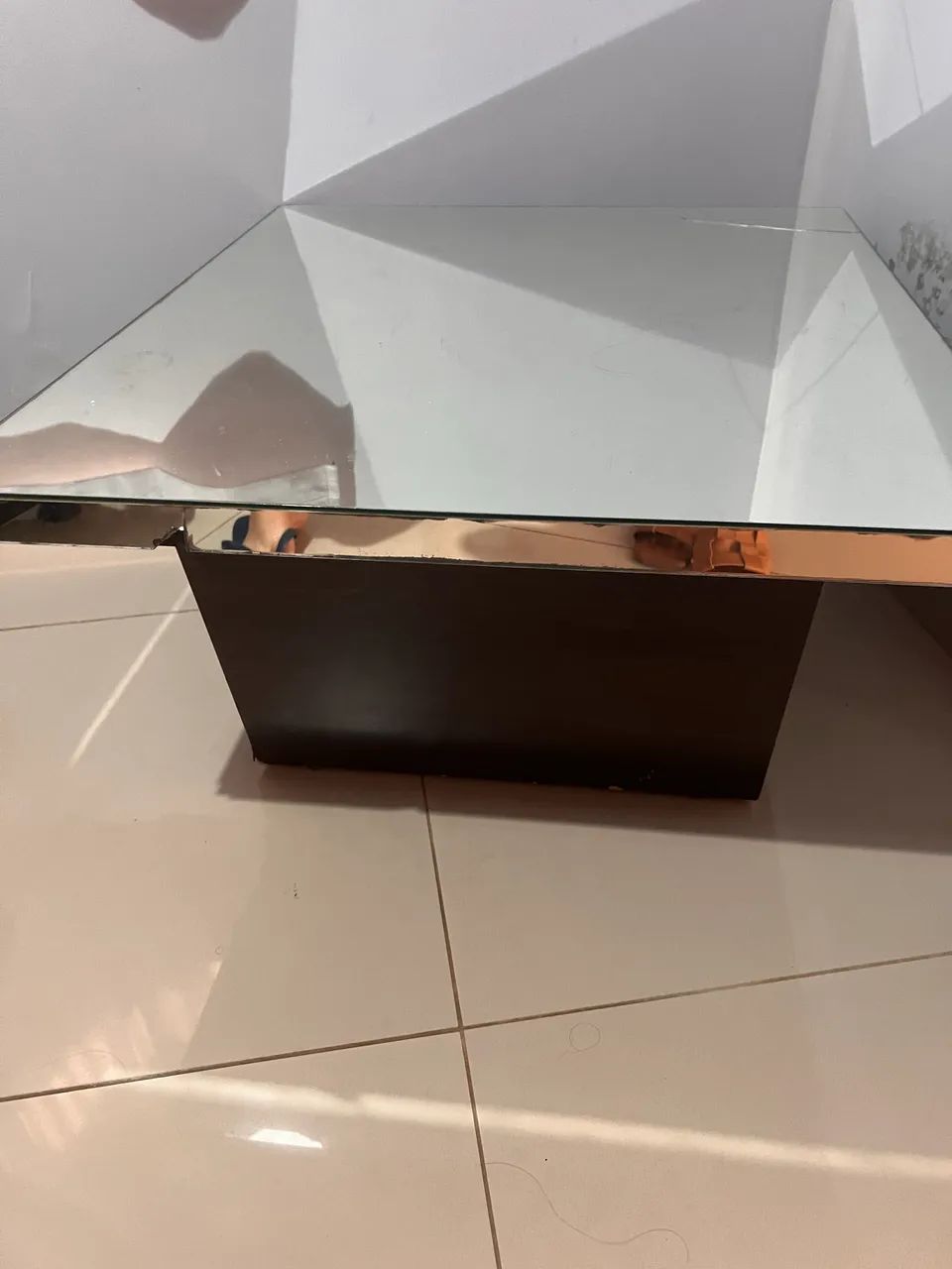 Mesinha de centro de vidro