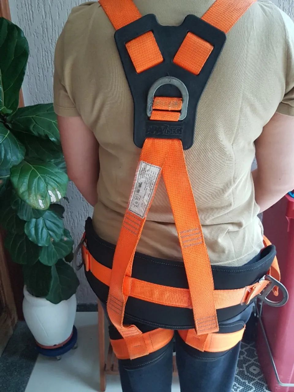 Cinto paraquedista abdominal Apaseg com talabarte