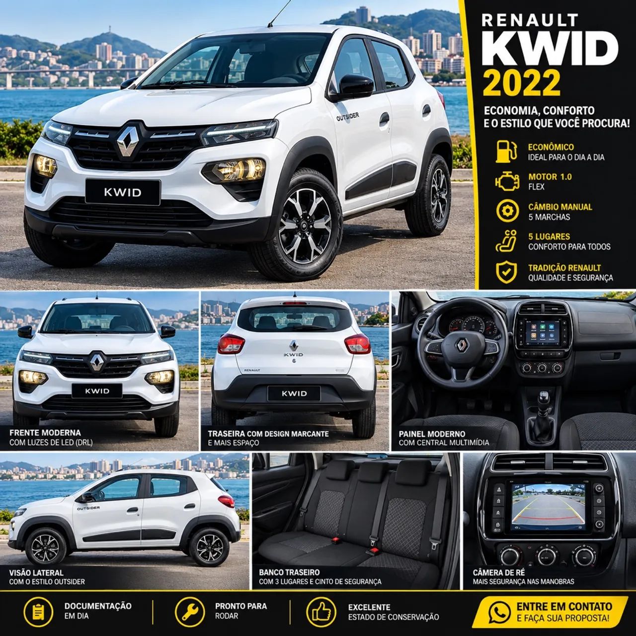 Renault Kwid OUTSIDER 1.0 FLEX 12V 5P MEC. 2021