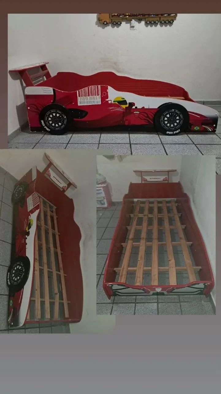 CAMA INFANTIL CARRINHO DE CORRIDA  - Foto 5