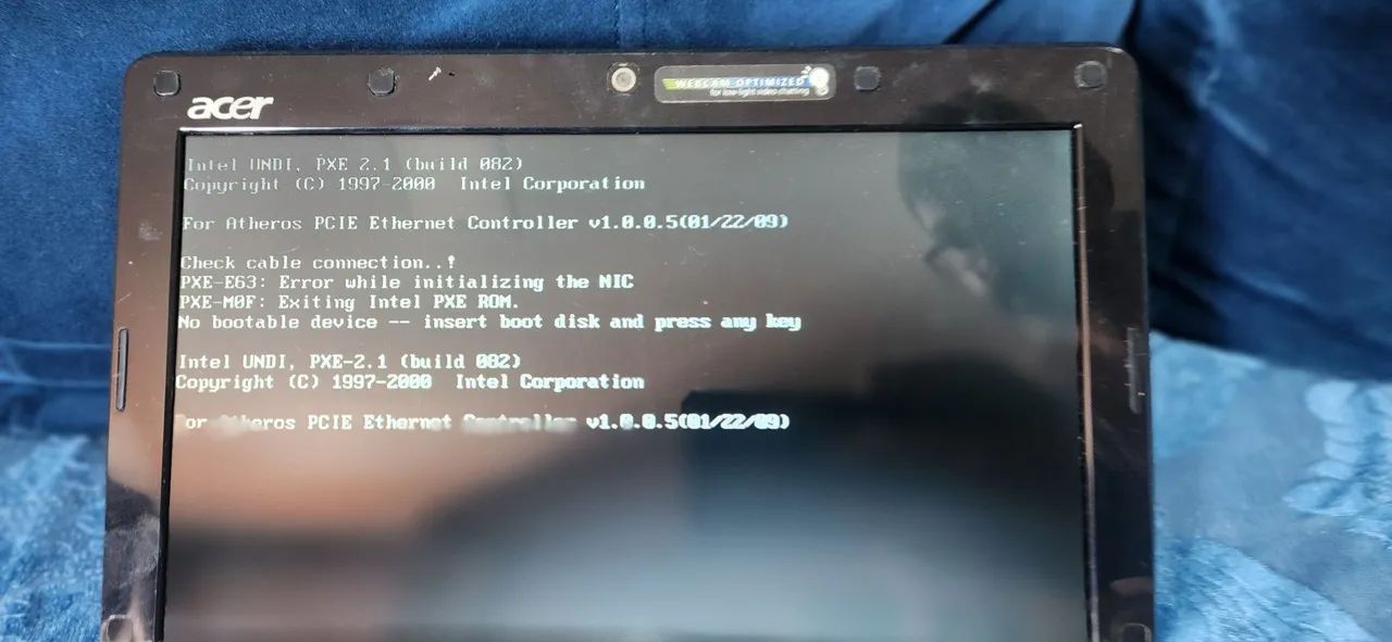 Netebook 10.1 polegadas ACER ASPIREONE para restaurar HD para boot ou peças de reposição  - Foto 2