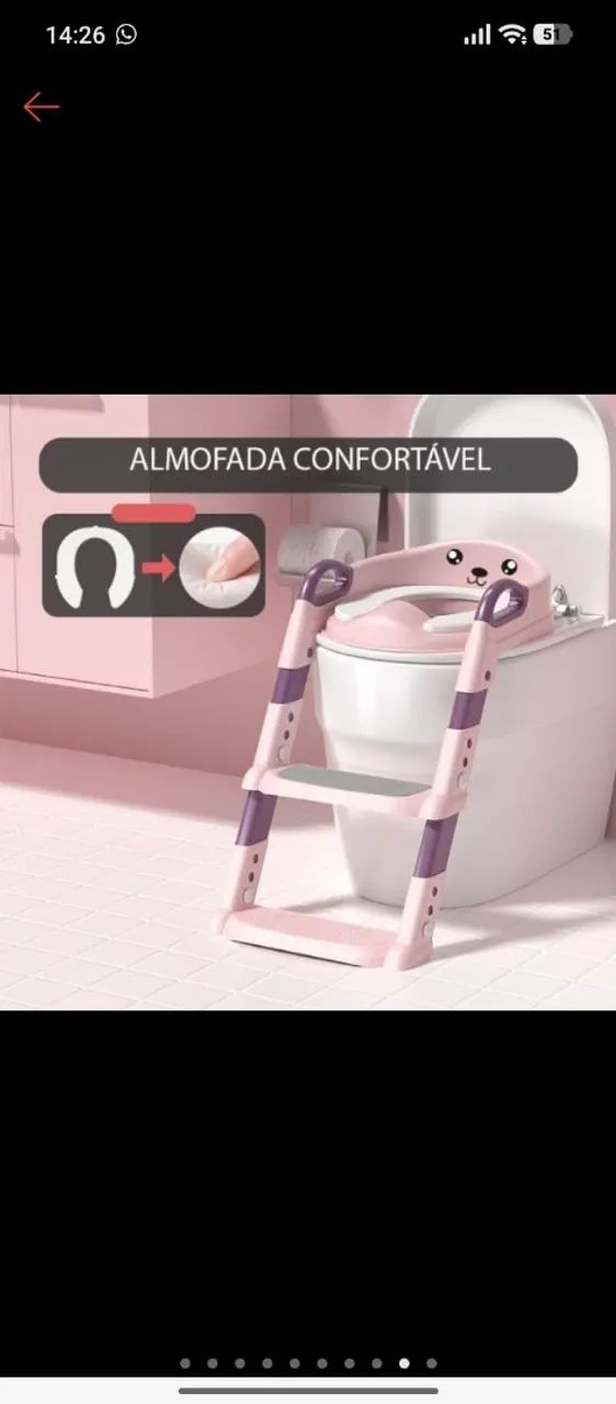 Assento redutor com escada - Foto 4