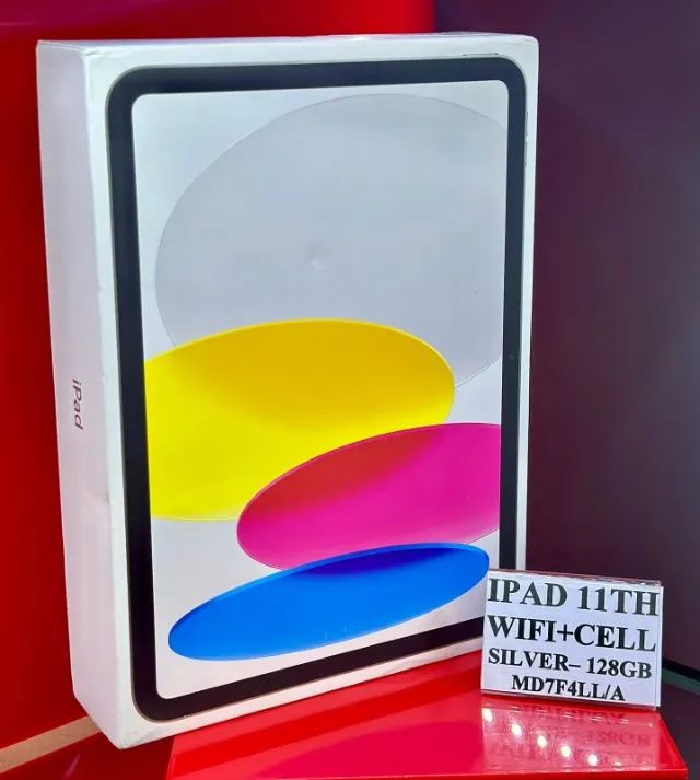 Apple iPad 11 - 128GB - Wi-Fi + Cellular 5G - Prata - Produto Lacrado com Garantia.