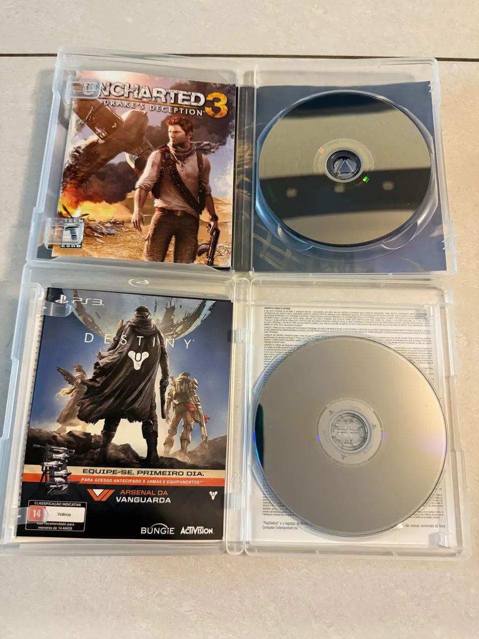 Kit Jogos PS3 Uncharted 3 e Destiny  - Foto 2