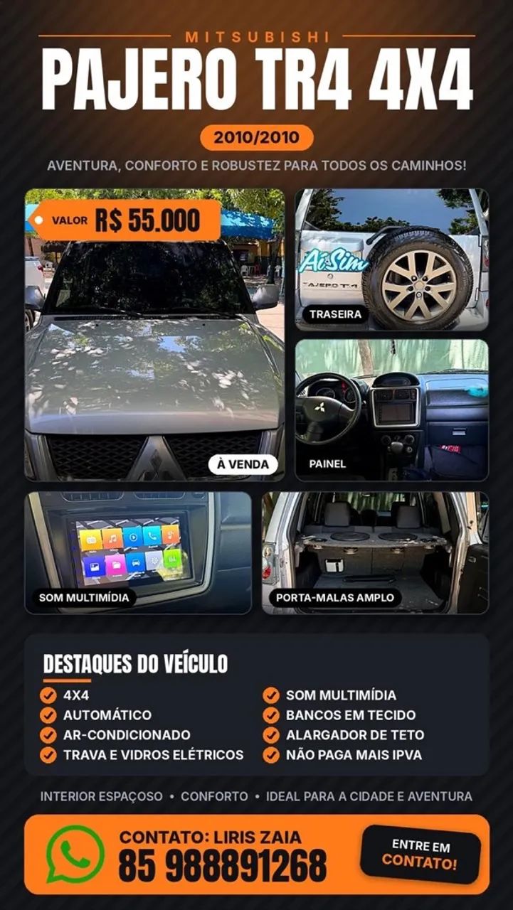 Mitsubishi Pajero TR4 2.0/ 2.0 Flex 16V 4X4 Aut. 2010 2010