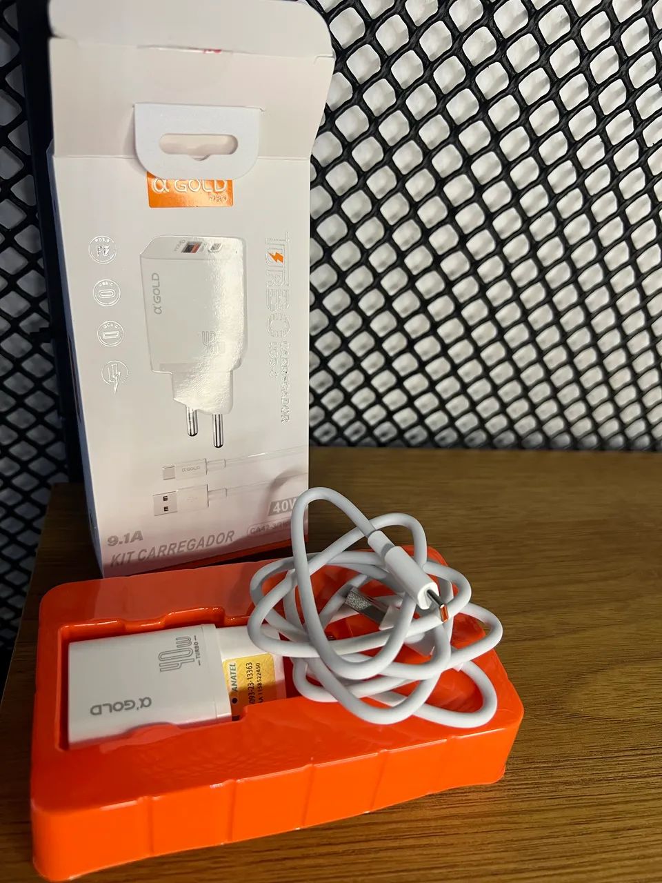 Kit Carregador Super Turbo 40W Porta Dupla (USB-A + USB-C) + Cabo USB e Tipo-C - Foto 5