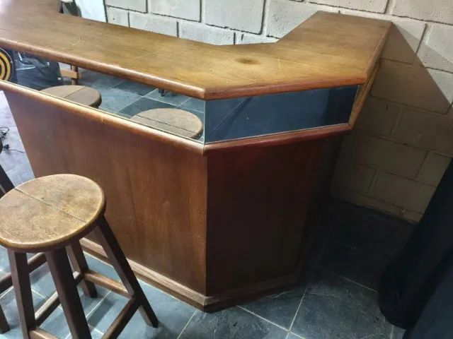 Bar Colonial em Madeira para Sala com Banquetas - Foto 5