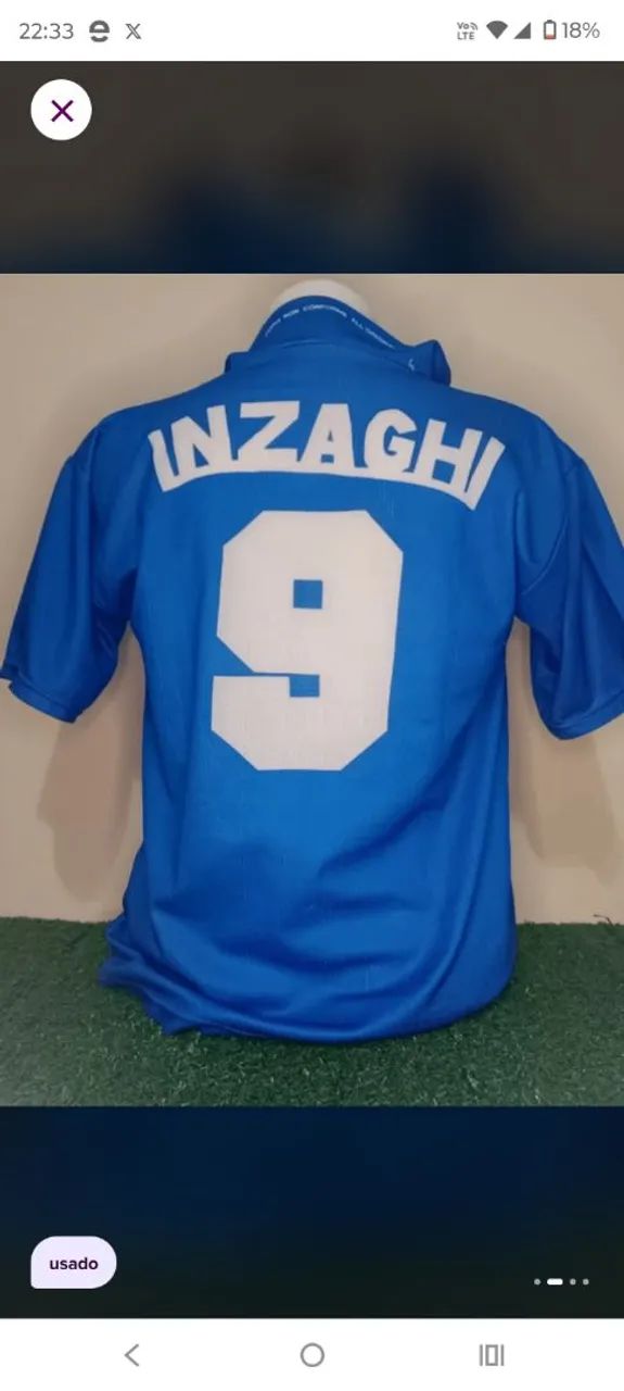 Camisa Itália retro anos 90 - Foto 2