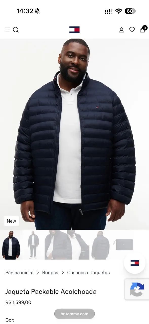 Jaqueta Tommy Hilfiger Laranja ORIGINAL - NOVA - M - Foto 5