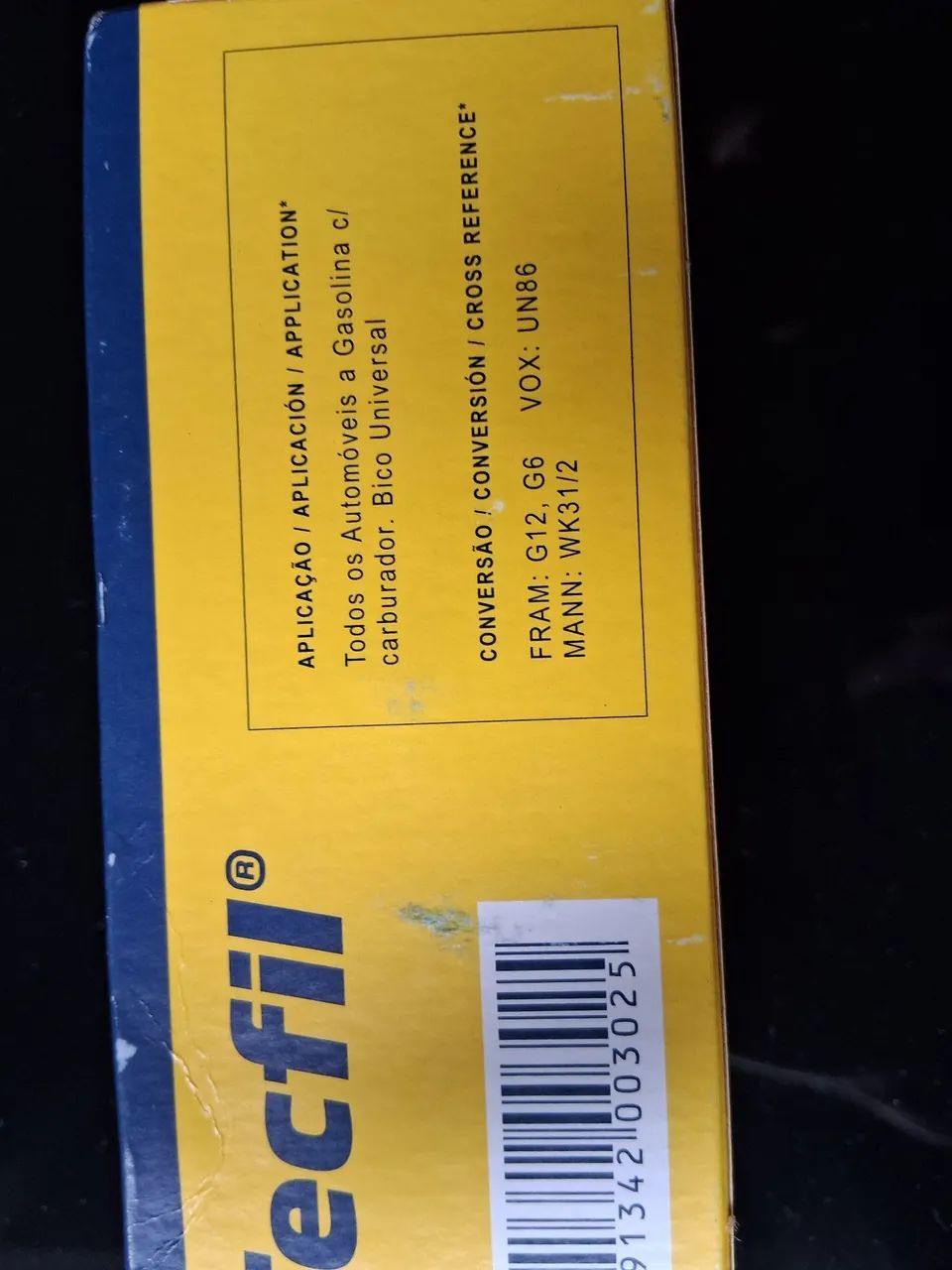 FILTRO DE COMBUSTIVEL GU86 para veículos com carburador  - Foto 3