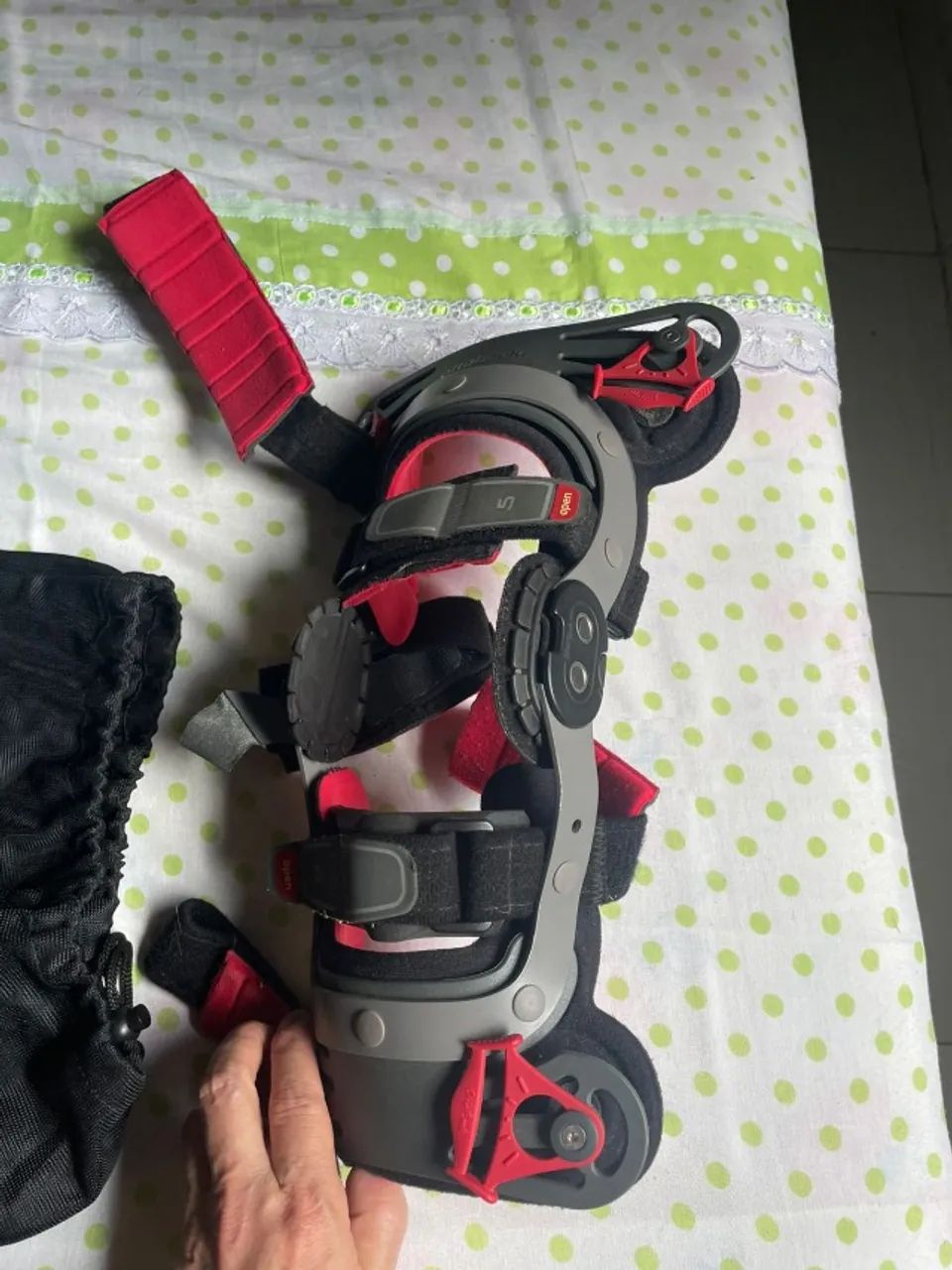 Órtese Suporte Joelho Genu Arexa Cinza Xl Esq 50k13 -ottoboc (Usado) - Foto 3