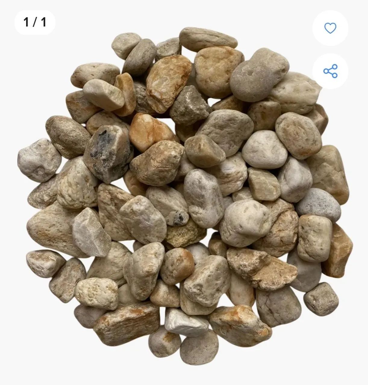 ROCHAS LISAS SEIXOS DE RIO COR CLARA PARA AQUÁRIOS OU PAISAGISMO EM TERRÁRIOS OU JARDINS  - Foto 2