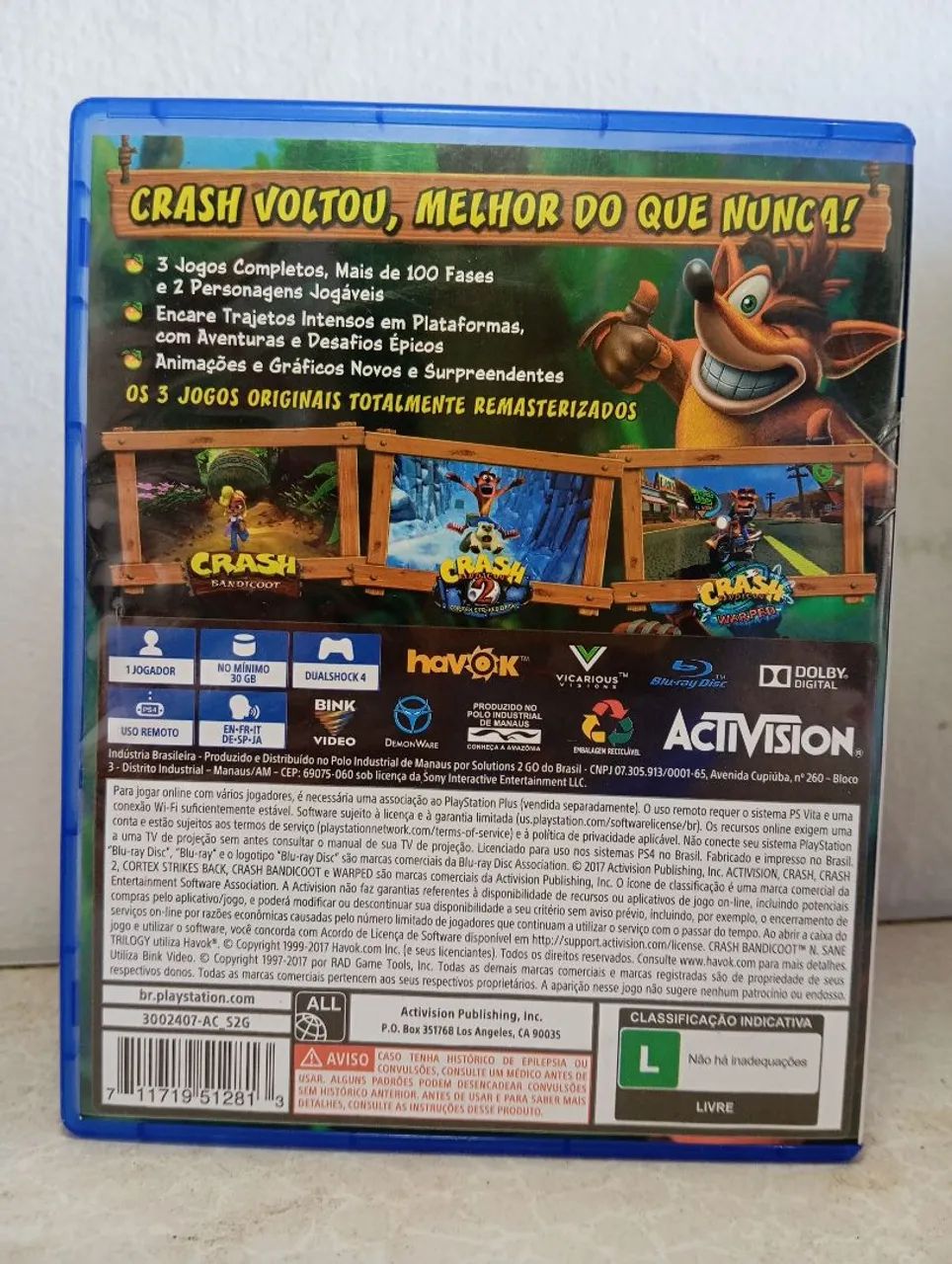 Jogo Crash Ps4 - Foto 3