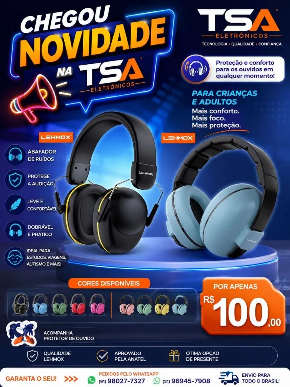 FONE ABAFADOR 