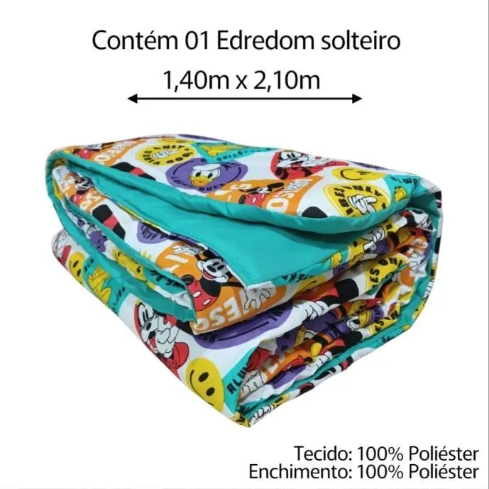 Edredon solteiro Mickey Mouse Vibes - Foto 3