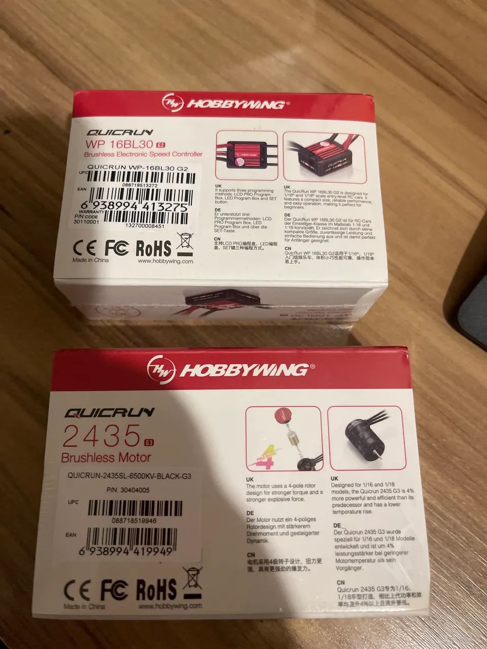 Motor automodelo 1/18 Brushless e Esc Quickrun Hobbywing - Foto 2
