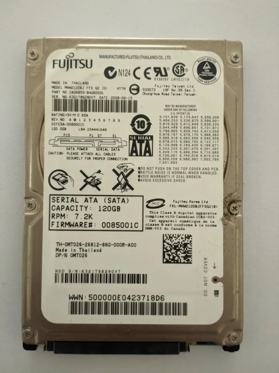 HD Fujitsu 120GB