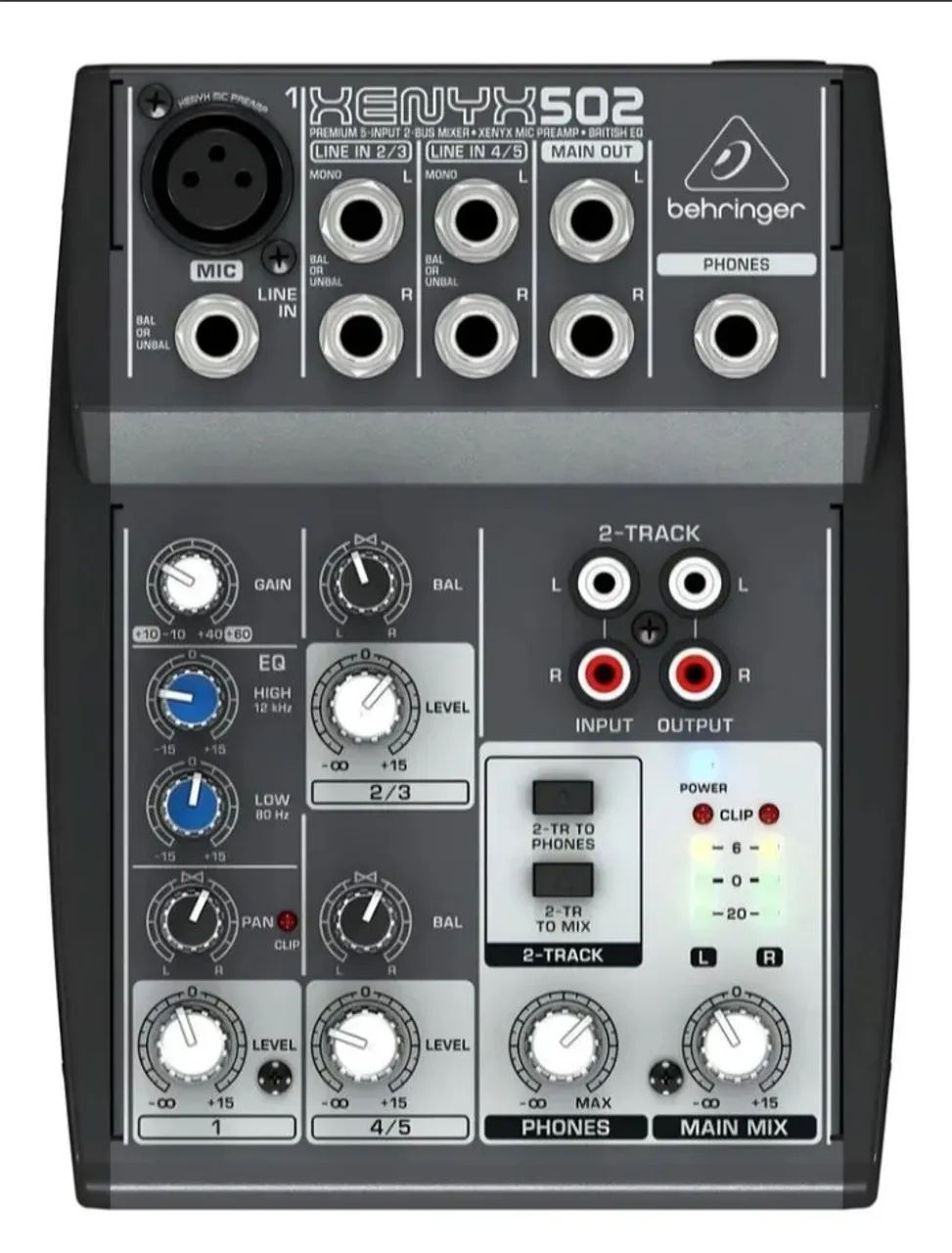 Mesa de som Behringer + Cabo XLR P10 + Microfone