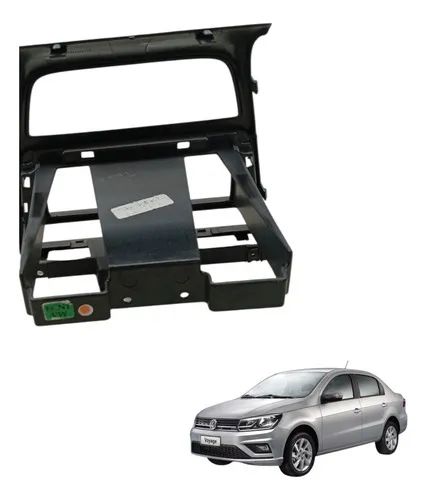 Moldura Painel Central Volkswagen Voyage 2013 2014 2015 2016 - Foto 4