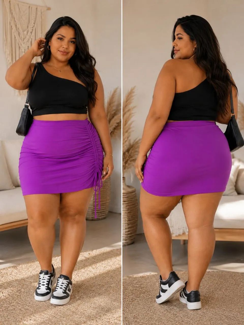 Short saia Plus Size 50/52