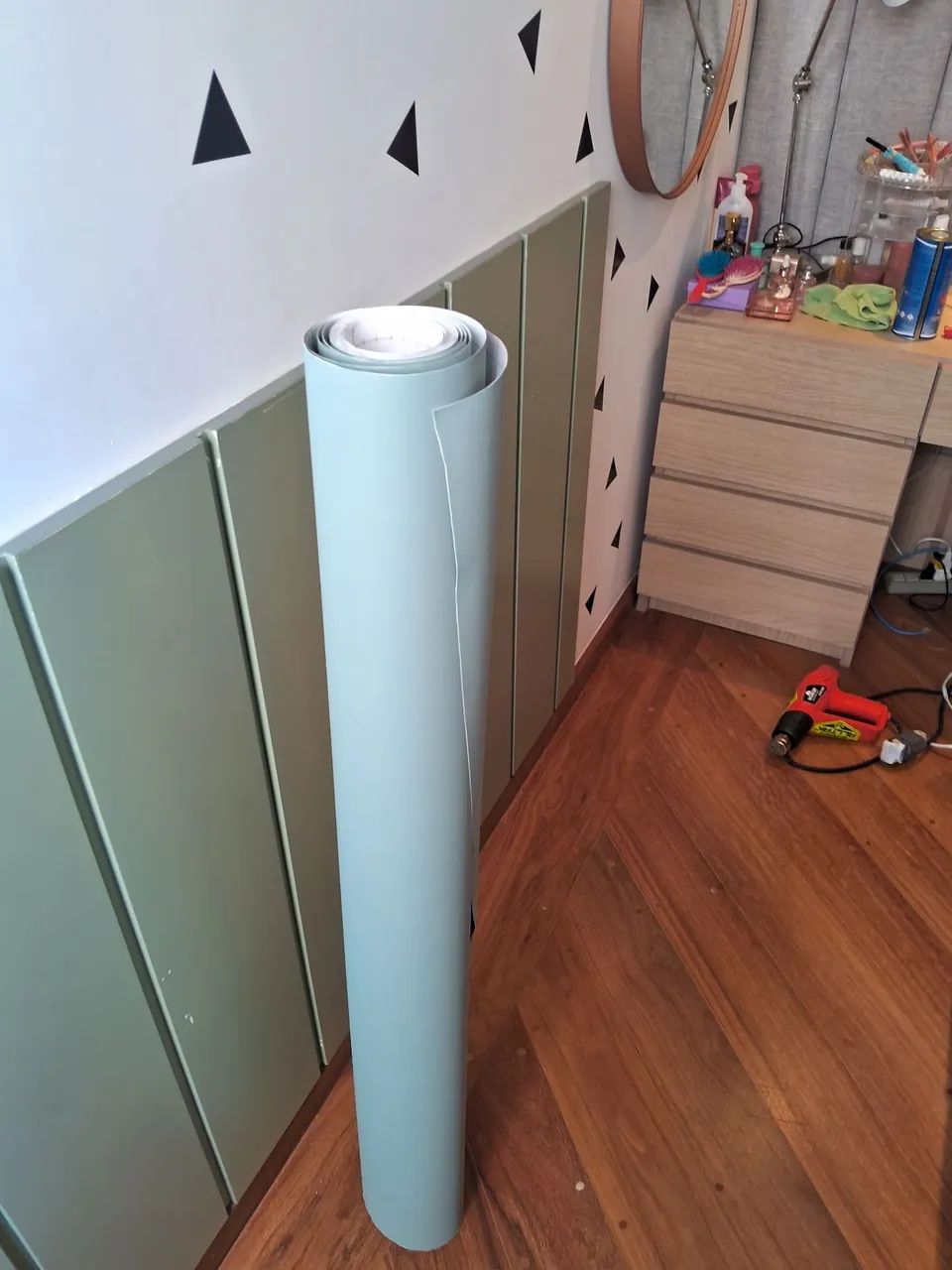 Novo vinil verde frosty para revestimento  - Foto 4