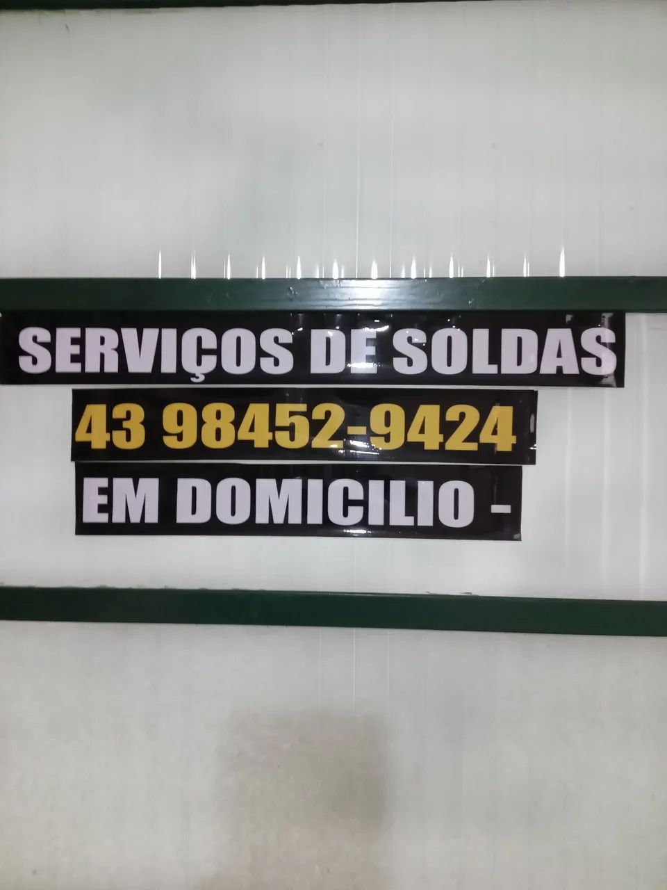 Soldador a domicílio.  
