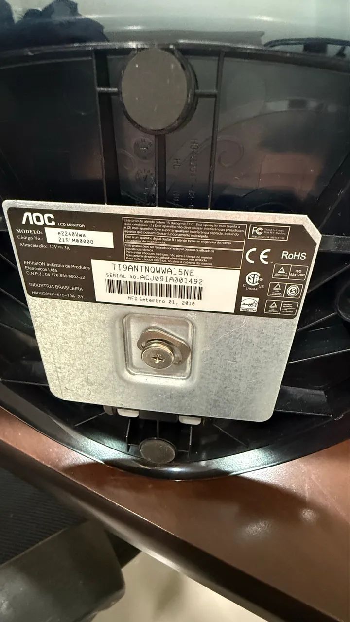 Monitor AOC 21,5? LCD  2240Vwa