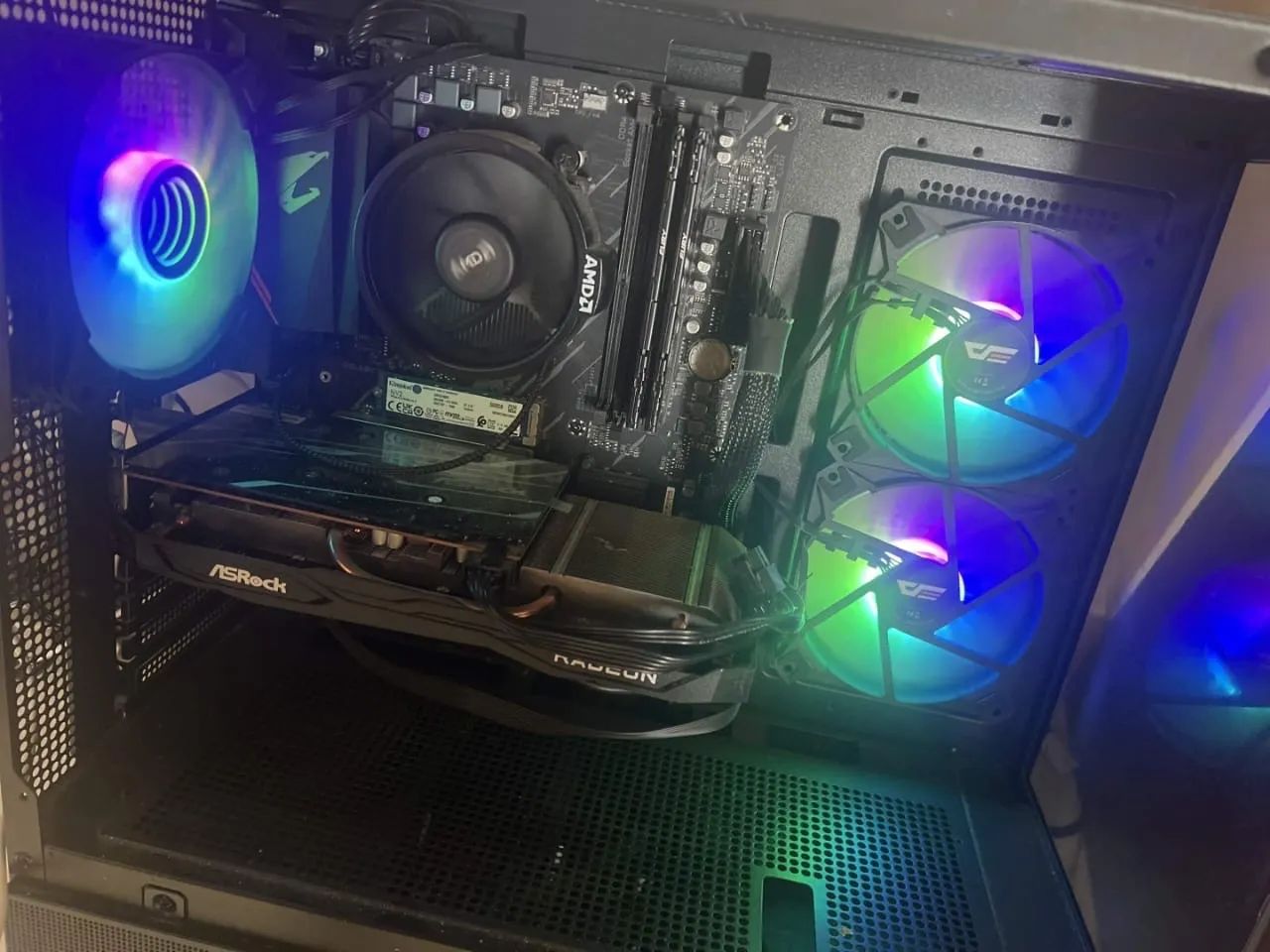 PC GAMER RYZEN 5 PLACA MÃE AORUS VÍDEO RX6600 - Foto 2