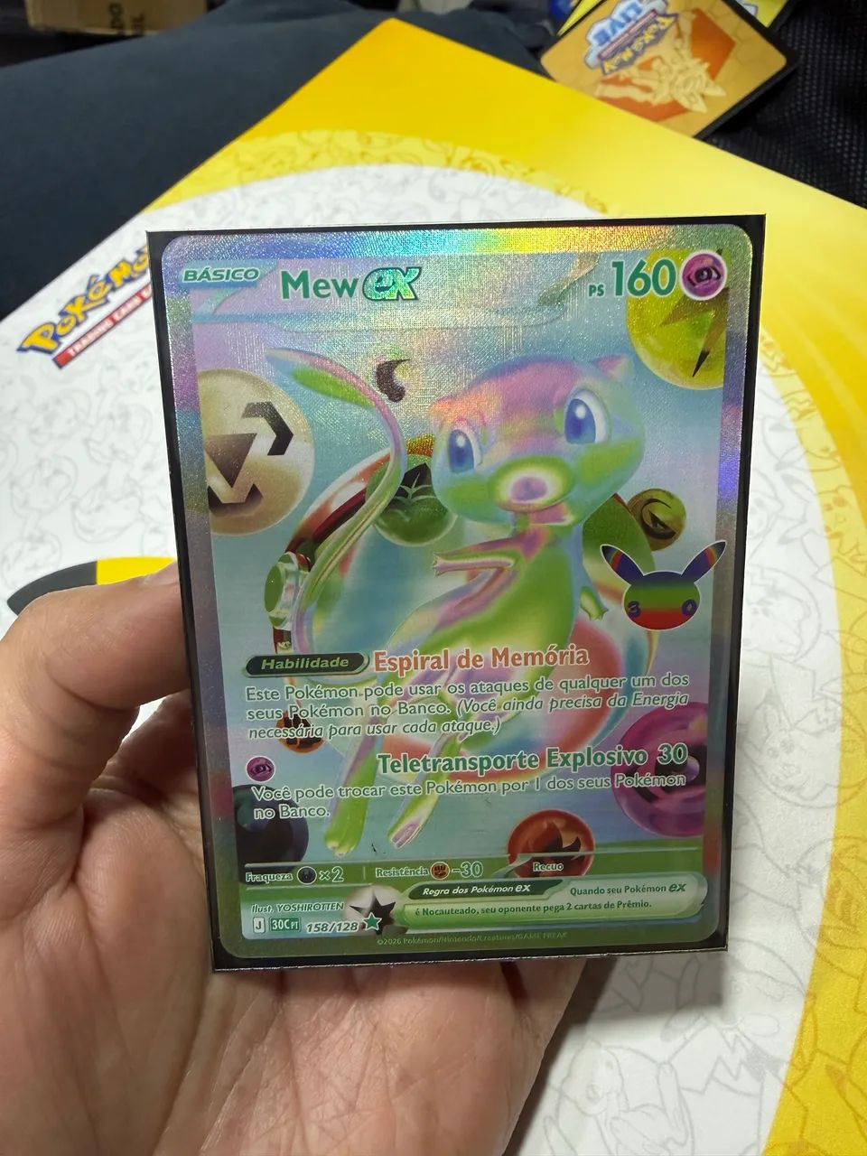 Carta Pokémon Mew Ex 158/128