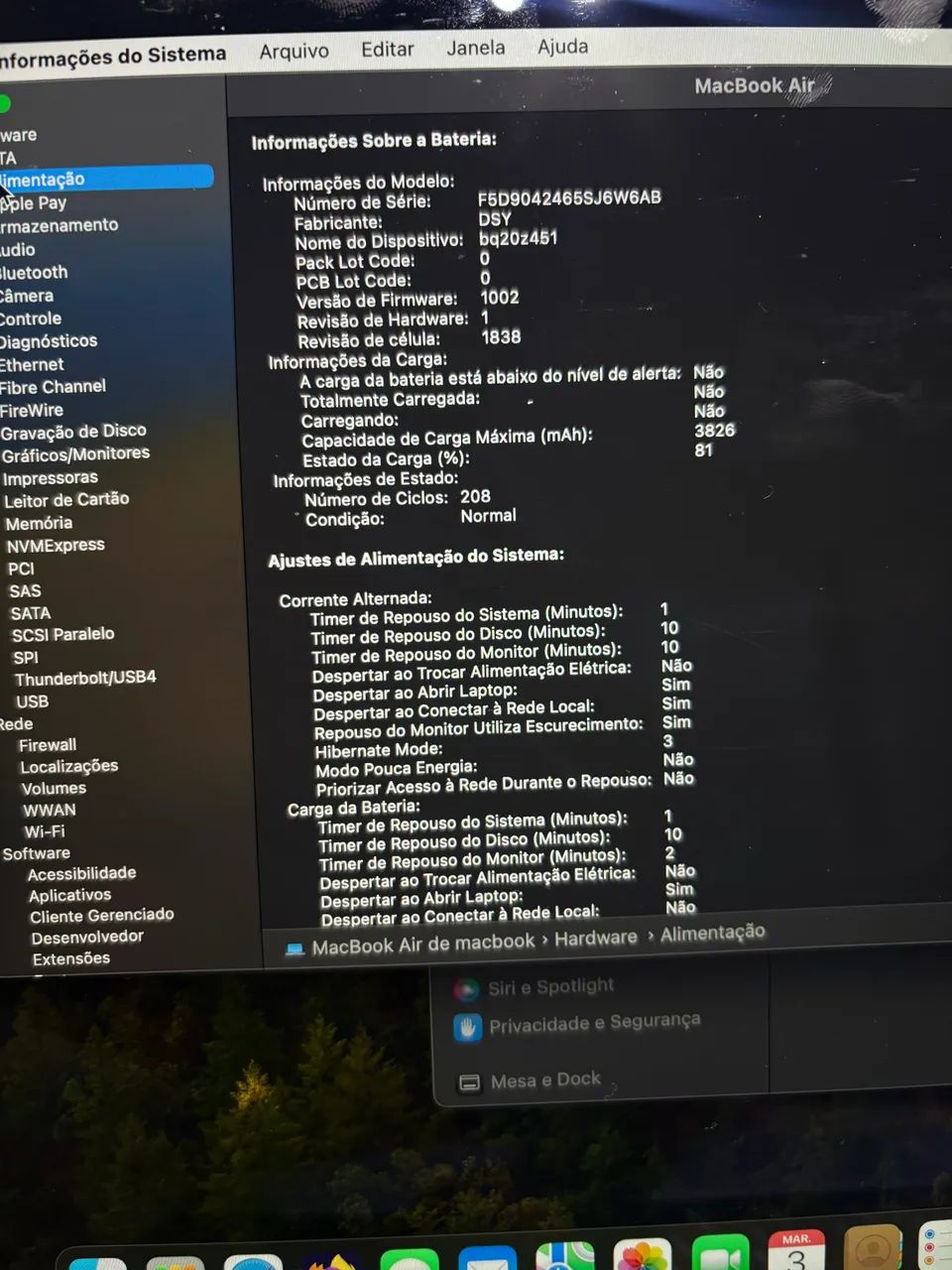 MacBook Air 2019 128 ssd 8 ram impecável, acompanha carregador  - Foto 4